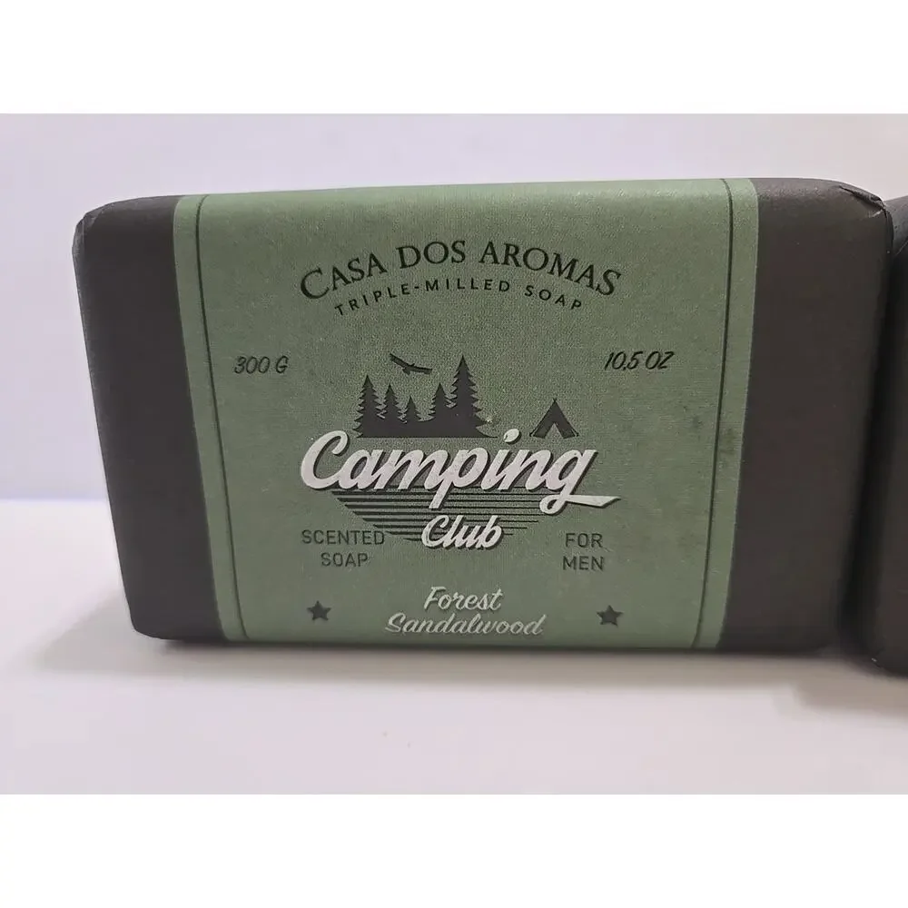 Casa Dos Aromas Forest SandalWood Triple Milled Soap Scented Camping Club Men